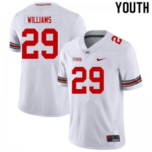 Youth Ohio State Buckeyes #29 Kourt Williams White Nike NCAA College Football Jersey New Year NLT5344KC